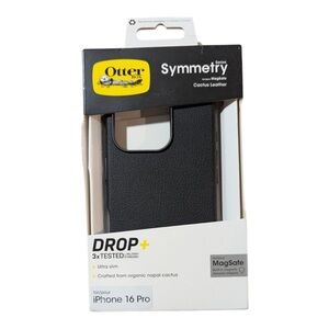 OtterBox Symmetry Series Black Case for iPhone 16 Pro